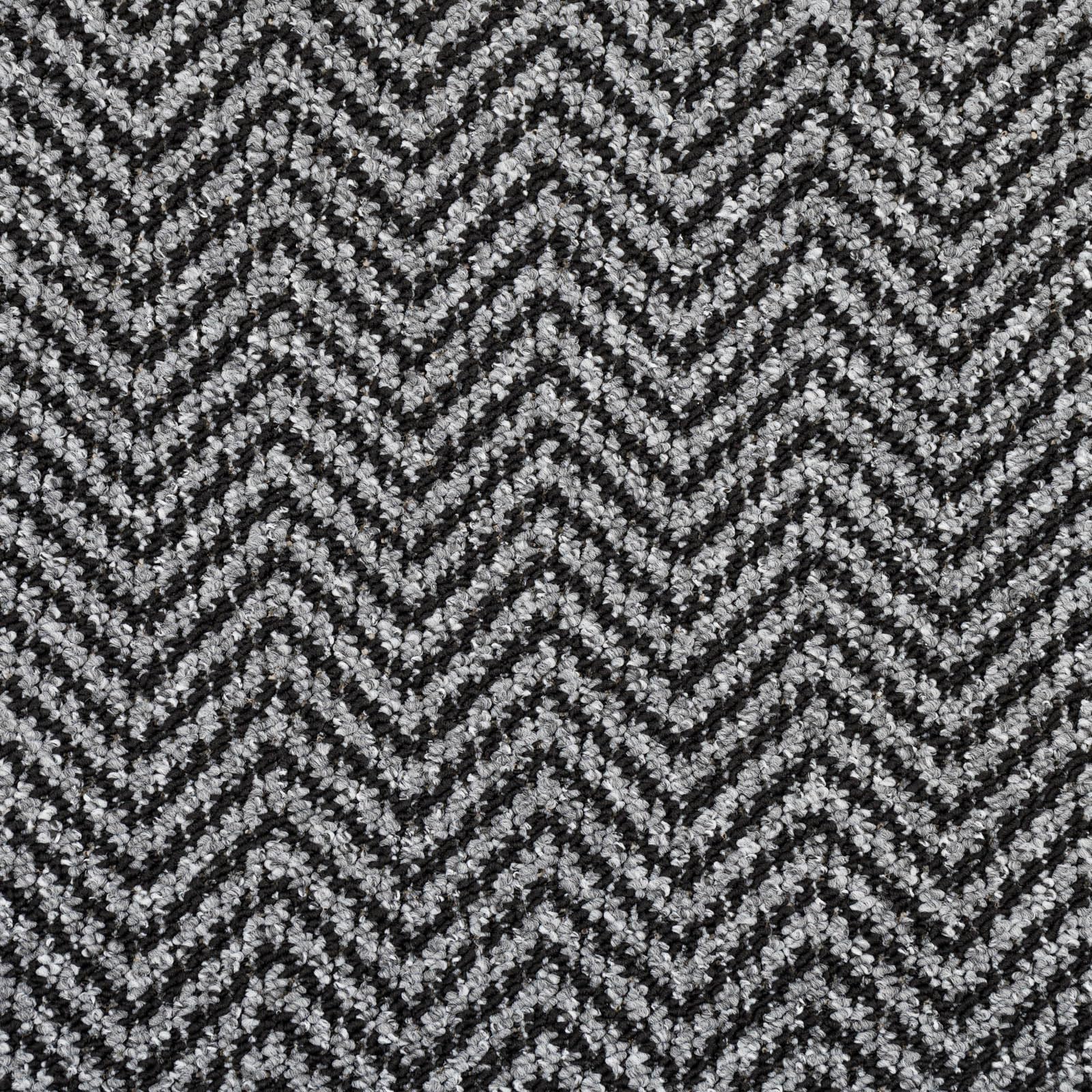 Chile Herringbone Loop Carpet Hardwearing Stain Resistant Living Room Hall Stairs (Anthracite - 4m x 4.5m)