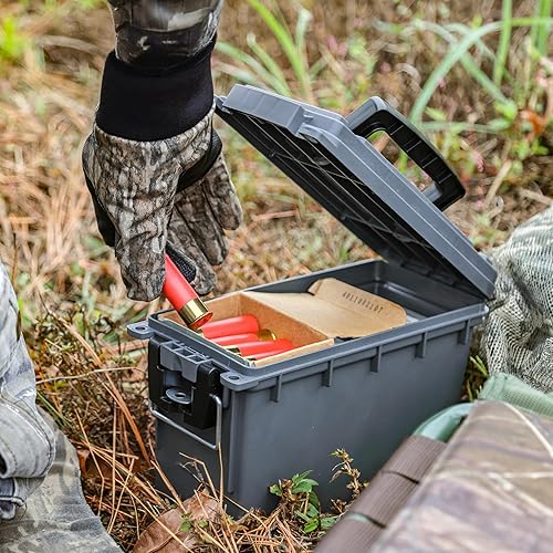 Miniatura 54 de Sheffield 12632 - Caja apilable para munición calibre .30, resiste al agua y al polvo, con cerradura y asa, para equipo de caza, suministros