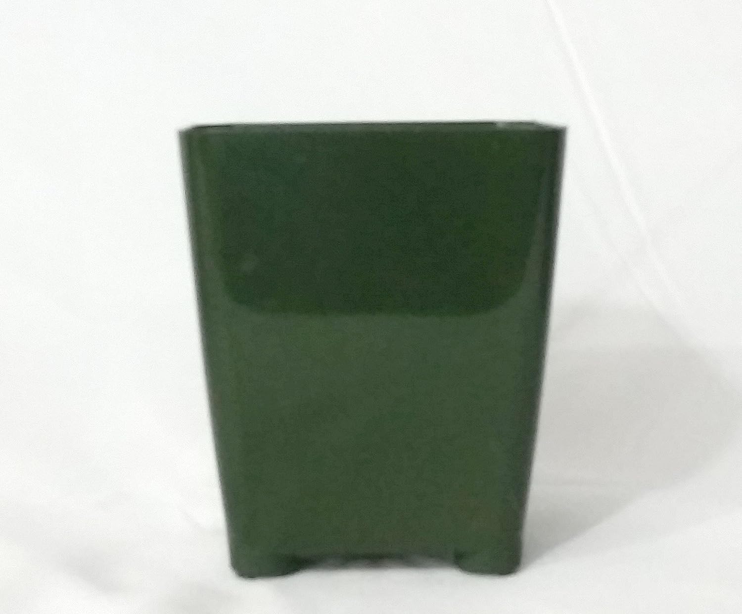 50-Pack, Water Dance Square Plastic Pots for Plants, 3.25 Inch. Color: Dark Green