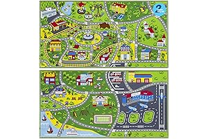Booooom Jackson 2 Pack Train Car Rugs for Toy Cars