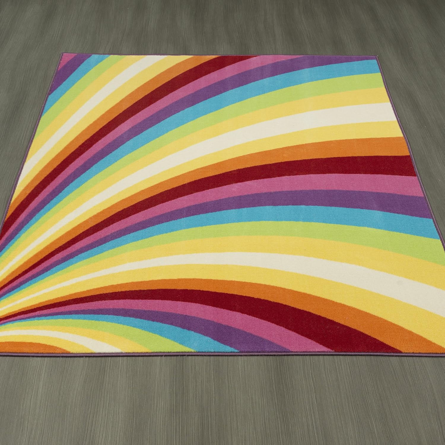 Super Deal Product Ottomanson Rainbow Collection Non-Slip Kids Rug Modern Rainbow Pattern Design Area Rug, 5'0 X 6'6, Multicolor 70% Off Everything Ottomanson Rainbow Collection Non-Slip Kids Rug Modern Rainbow Pattern Design Area Rug, 5'0 X 6'6, Multicolor