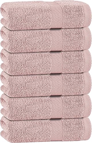 Vista 89 de White Classic Bleach Safe - Toallitas de maquillaje negras para limpieza facial, paquete de 6, toallas de maquillaje negras de algodón de lujo súper