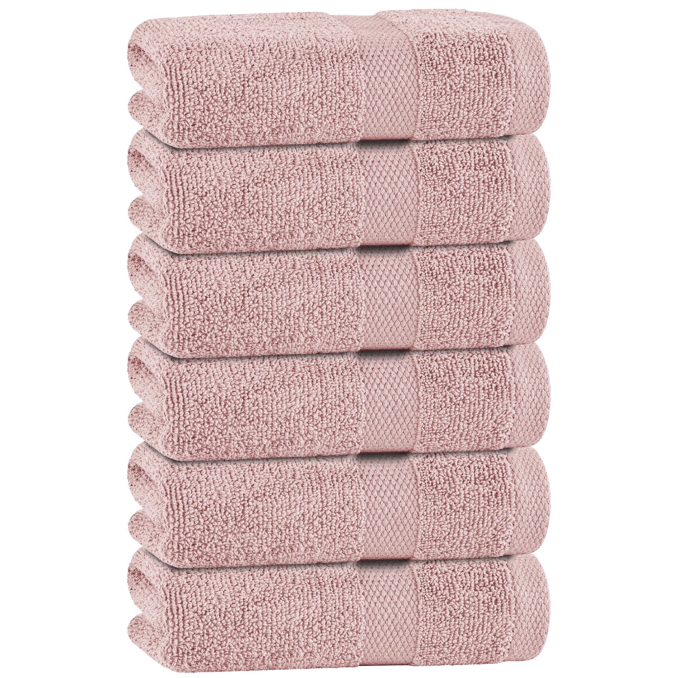 Wealuxe White Bath Towel Set - 6-Piece Absorbent Cotton -28