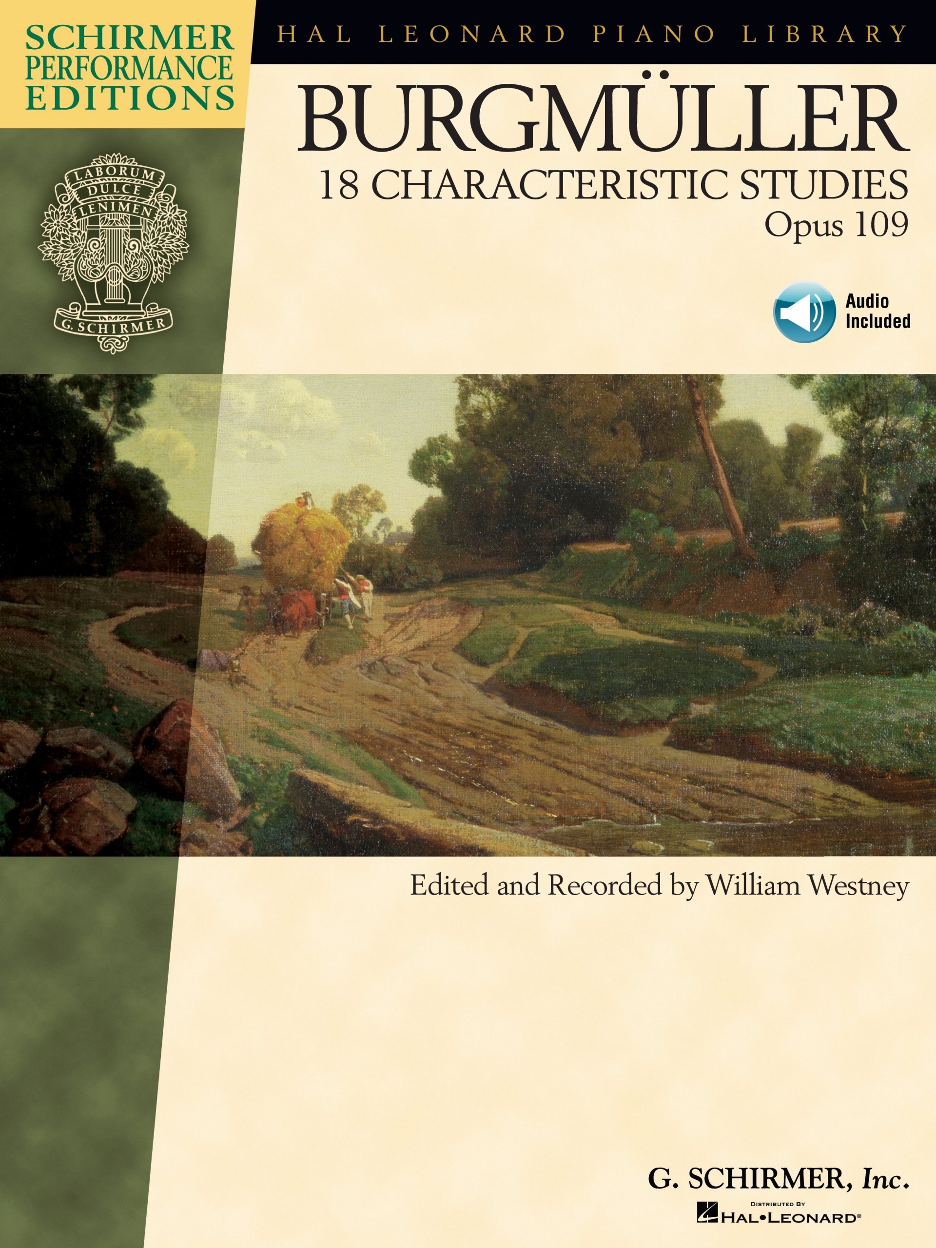 Johann Friedrich Burgmuller - 18 Characteristic Studies, Opus 109: Piano edited and recorded by William Westney Schirmer Performance Editions (Hal Leonard Piano Library)