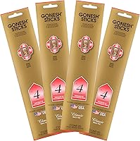 Vista 4 de Gonesh Incienso clásico #8 - Paquete de 4