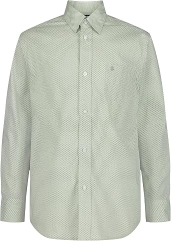 Izod Boys Long Sleeve Plaid Button-Down Dress Shirt