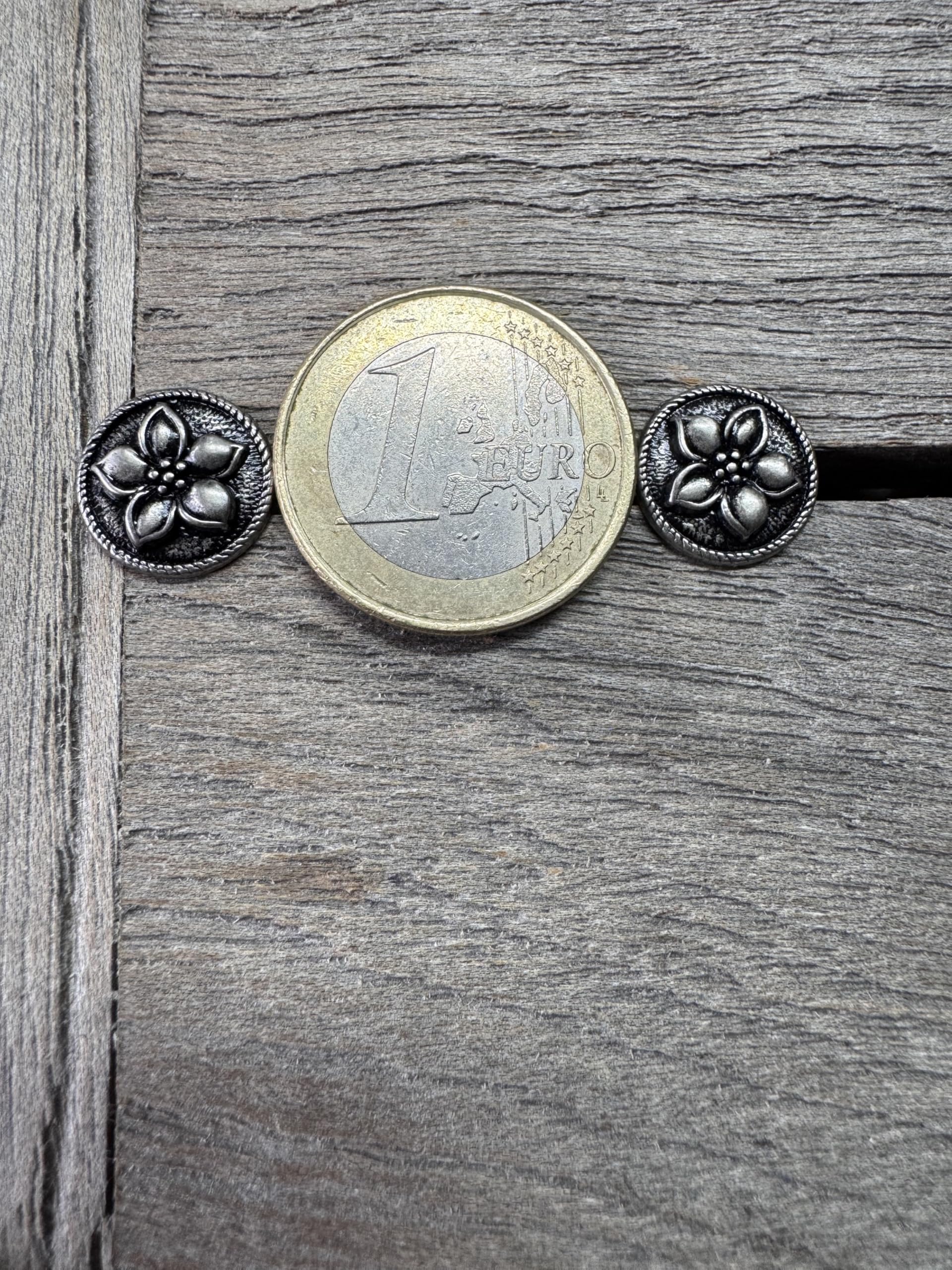 Metallknöpfe Mit Süßem Enten-Motiv – 10 Stück, Altsilber, 15mm Oder 20mm, Ideal Für Dirndl & Tracht