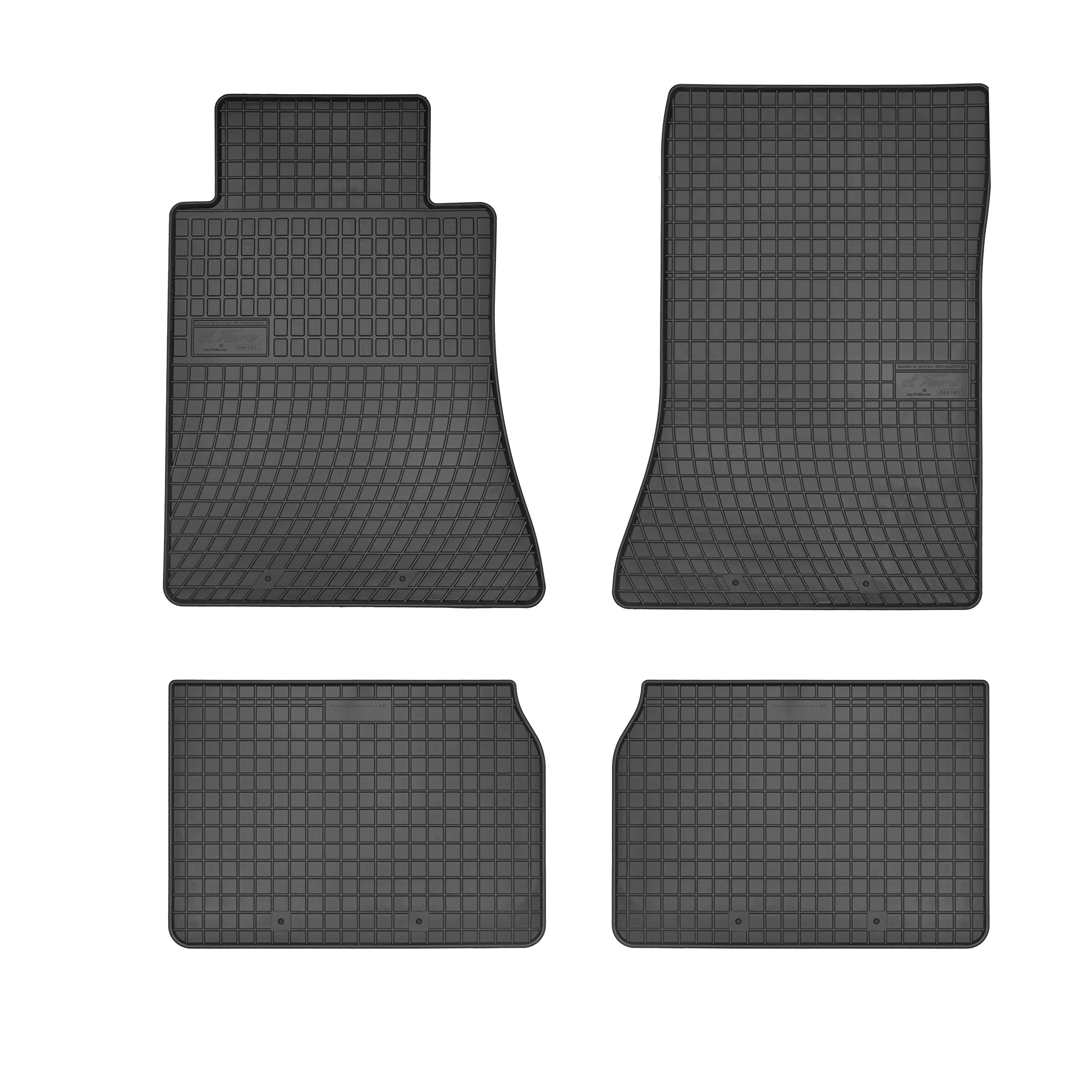 FROGUM El Toro Gumowe dywaniki samochodowe do Mercedes W124 1984-1997 | Odporny materiał | 1,5 cm rant ochronny
