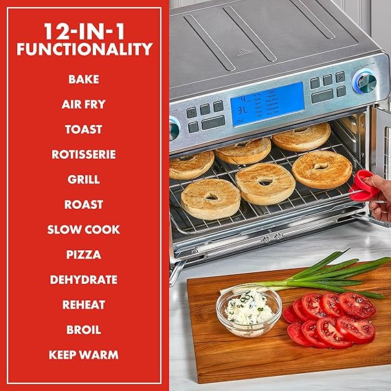Emeril Lagasse Dual Zone 360 Air Fryer Oven Combo with French Door, 25 QT Extra Large, Cook Two Foods in Different Ways, Up to 60% Faster from Frozen to Finish