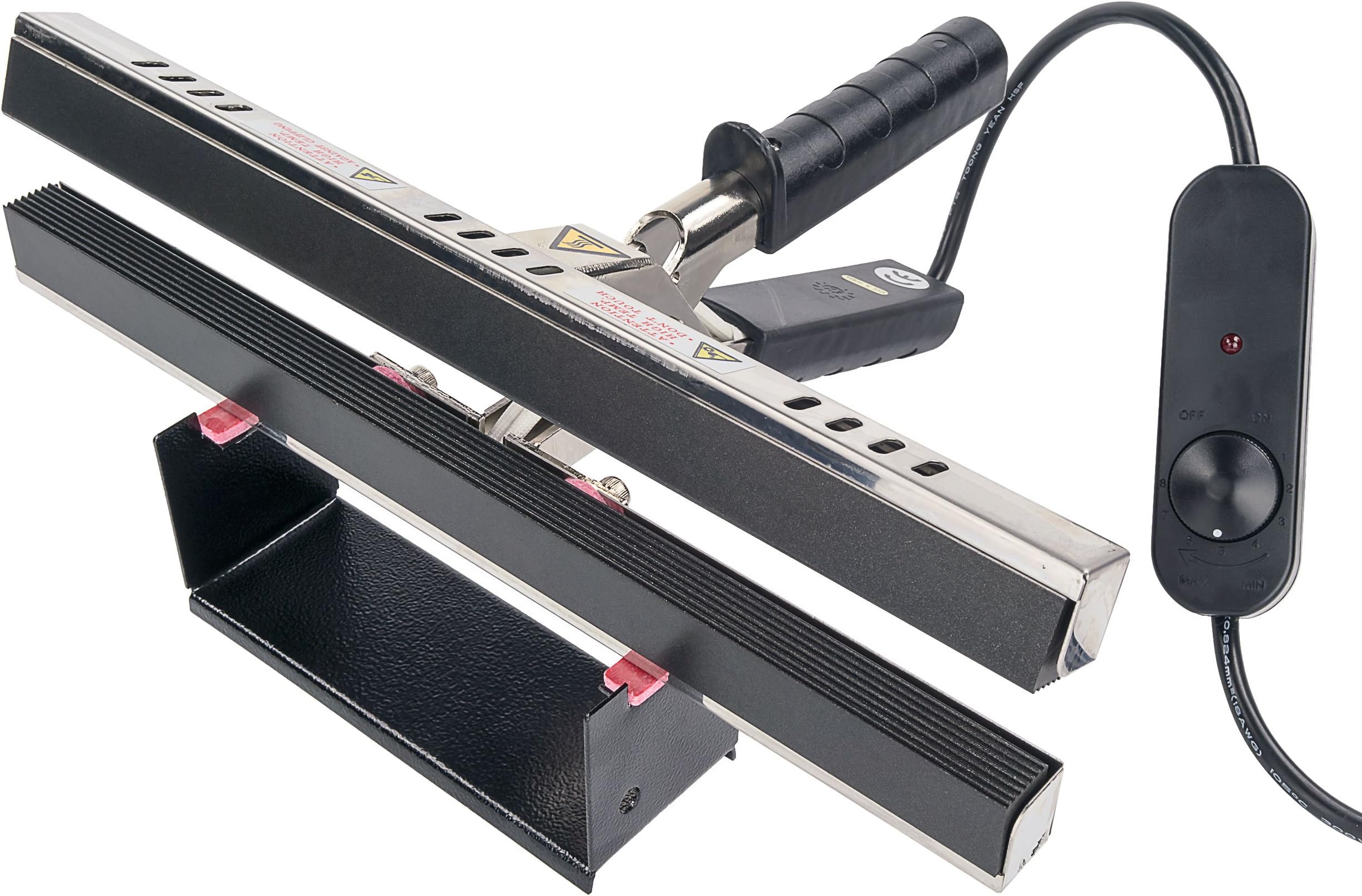 Portable Hand Crimper Sealer, Constant Heat for Poly or Mylar/Foil Bags