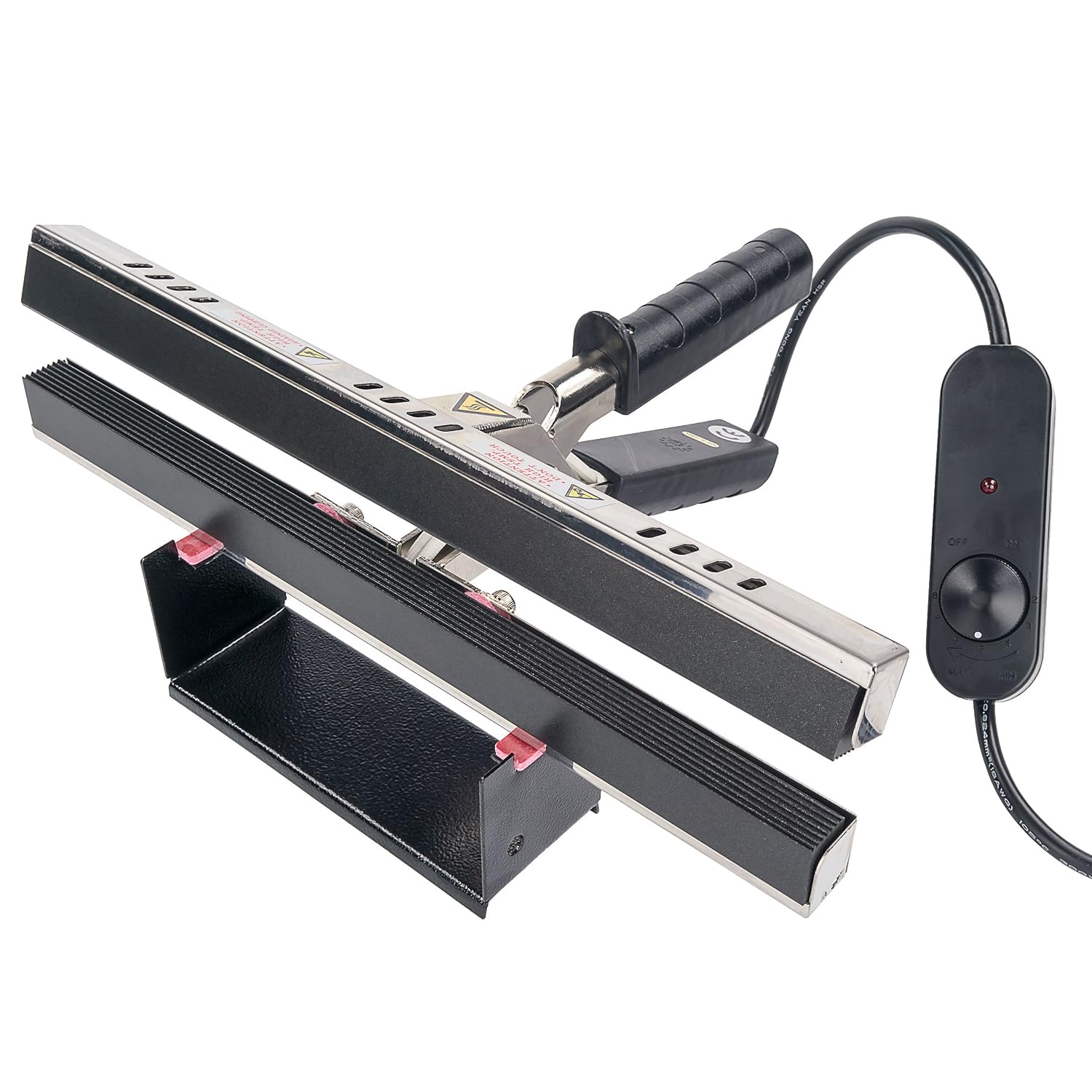 12" Portable Hand Crimper Sealer Constant Heat For Poly or Mylar/Foil Bags