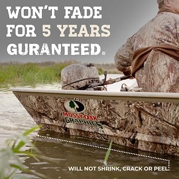 Mossy Oak Graphics Blaze Camo Boat Wrap Kit - Easy to Install Vinyl Wrap with Matte Finish - 18 x 12' Kit