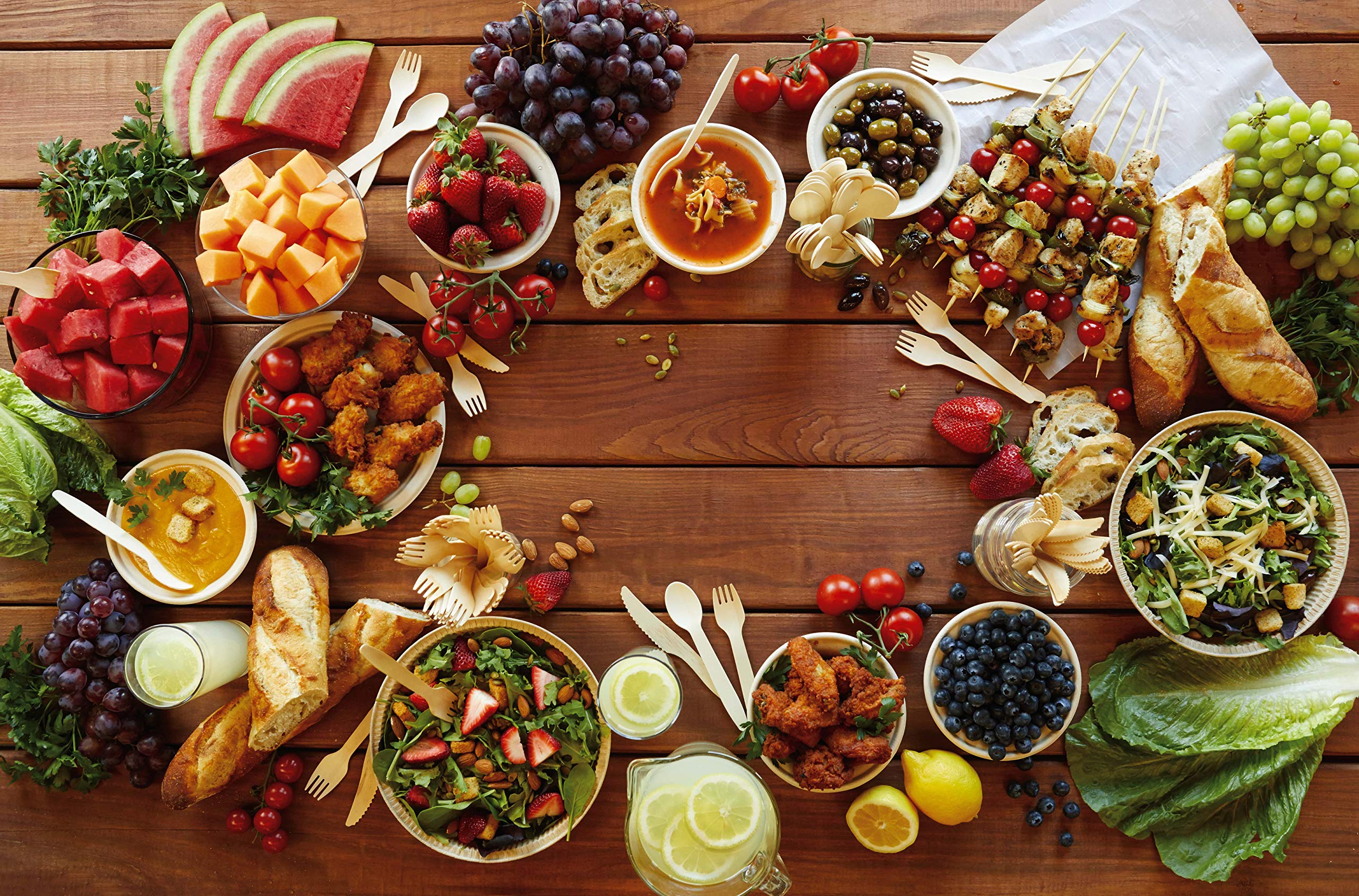 Posate Monouso In Legno Biodegradabili - Pack Da 300 Pezzi, Eco-Friendly E Compostabili - Foto 4