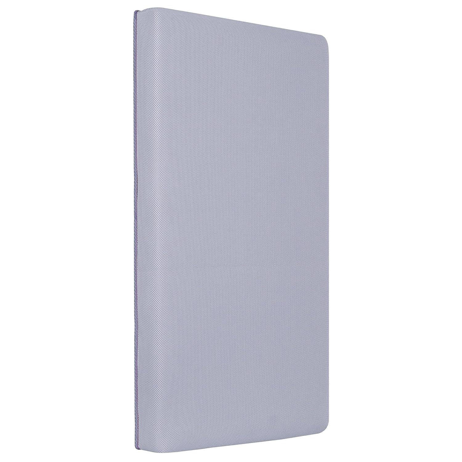 Dream On Me Snuggles Breathable Extra Firm Fiber Portable Crib Mattress in Periwinkle I Greengaurd Gold Certified : Everything Else