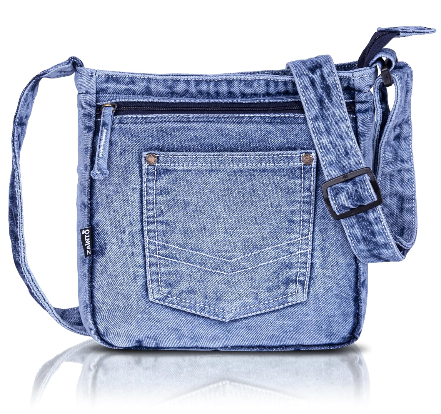 ZAINTO Denim Sling Bag for Women | Stylish Small Crossbody Bag | Premium Denim Material with Adjustable Strap, Lightweight... - Review, Price and Buying Guide