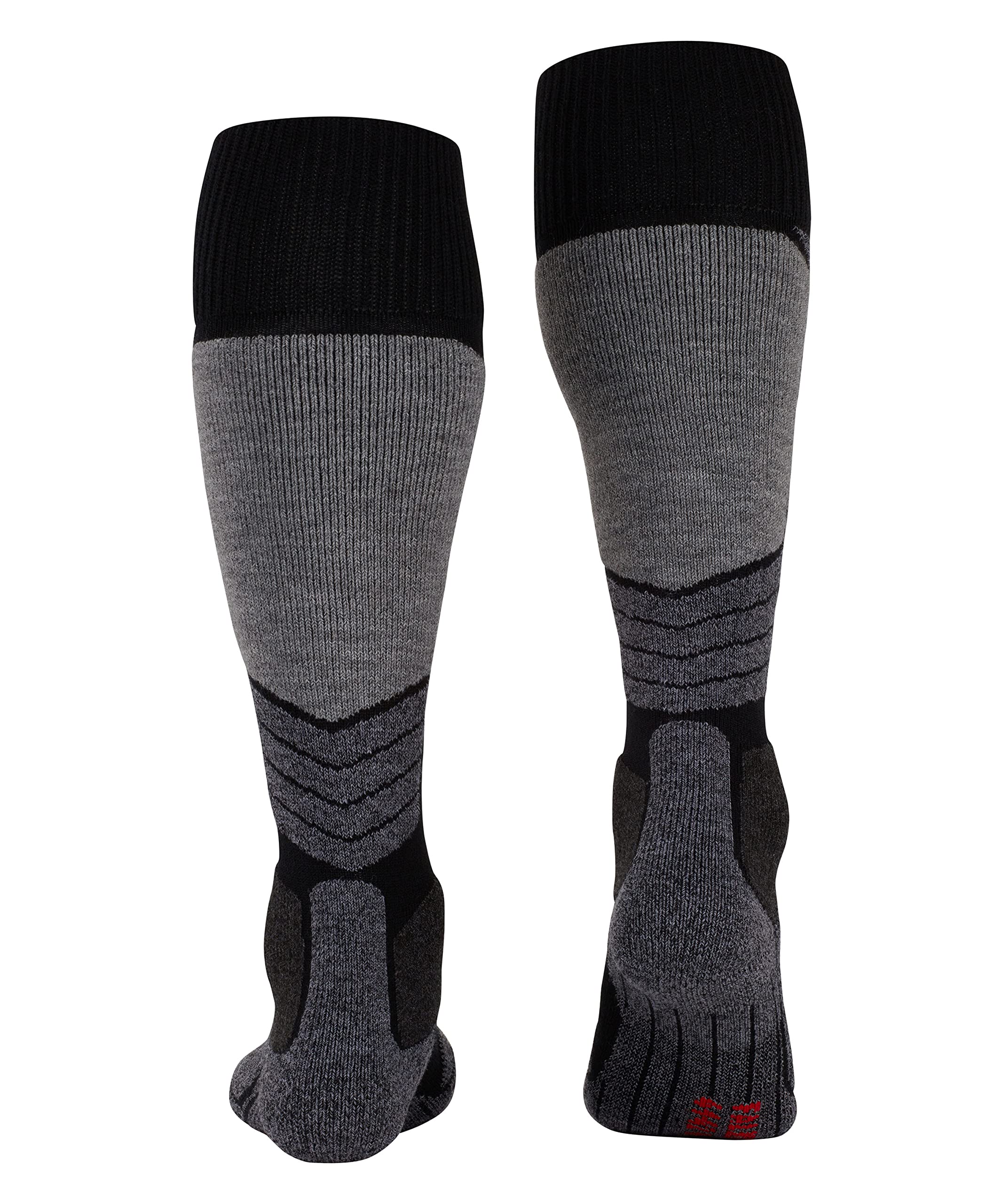 FALKE Kobiety Skarpety narciarskie SK1 Comfort W Kh Wełna Jedwab ciepłe grube 1 Para, Czarny Black-Mix 3010, 39-40