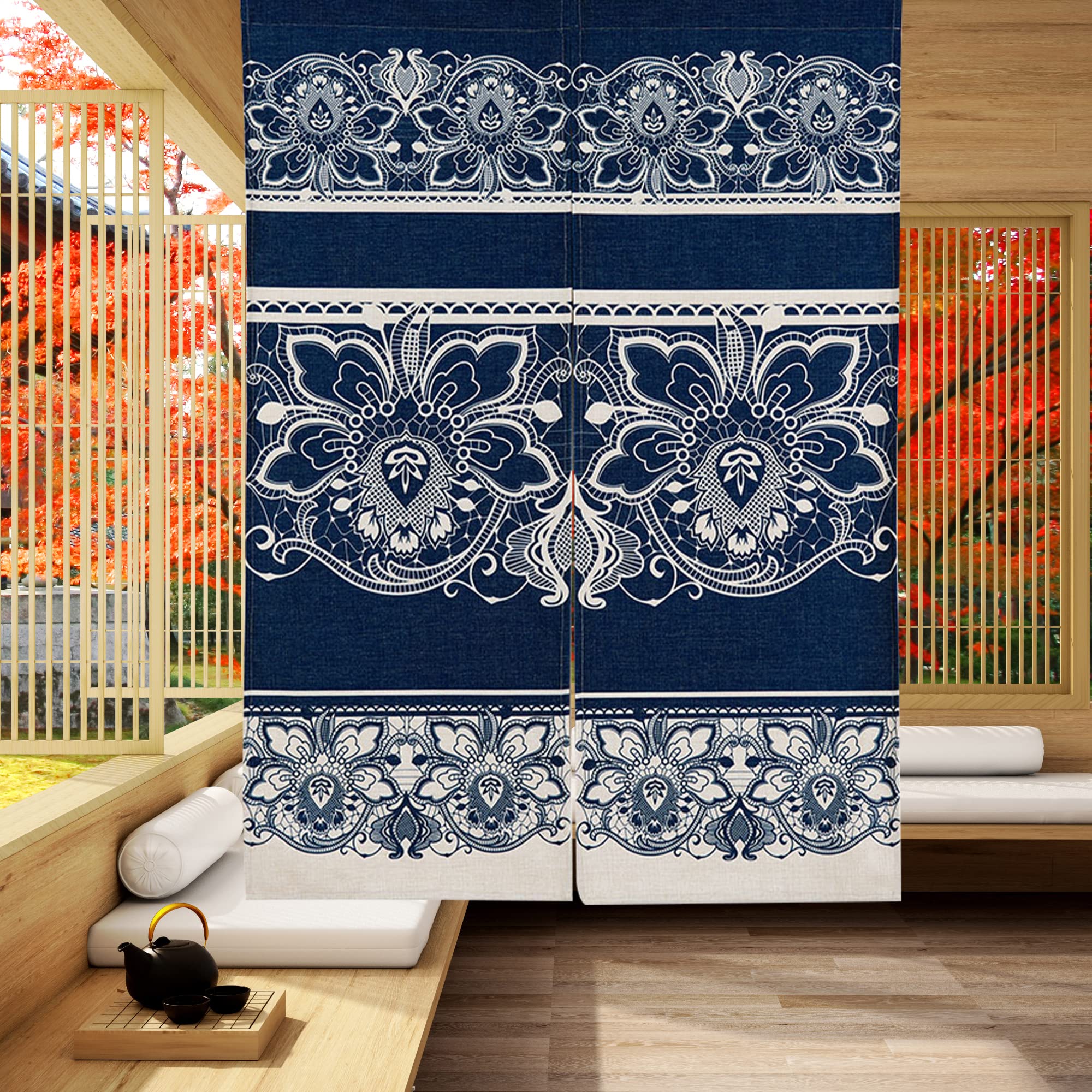 Amazon.co.jp: Moslovstar 日本ののれん 戸口カーテン 中国