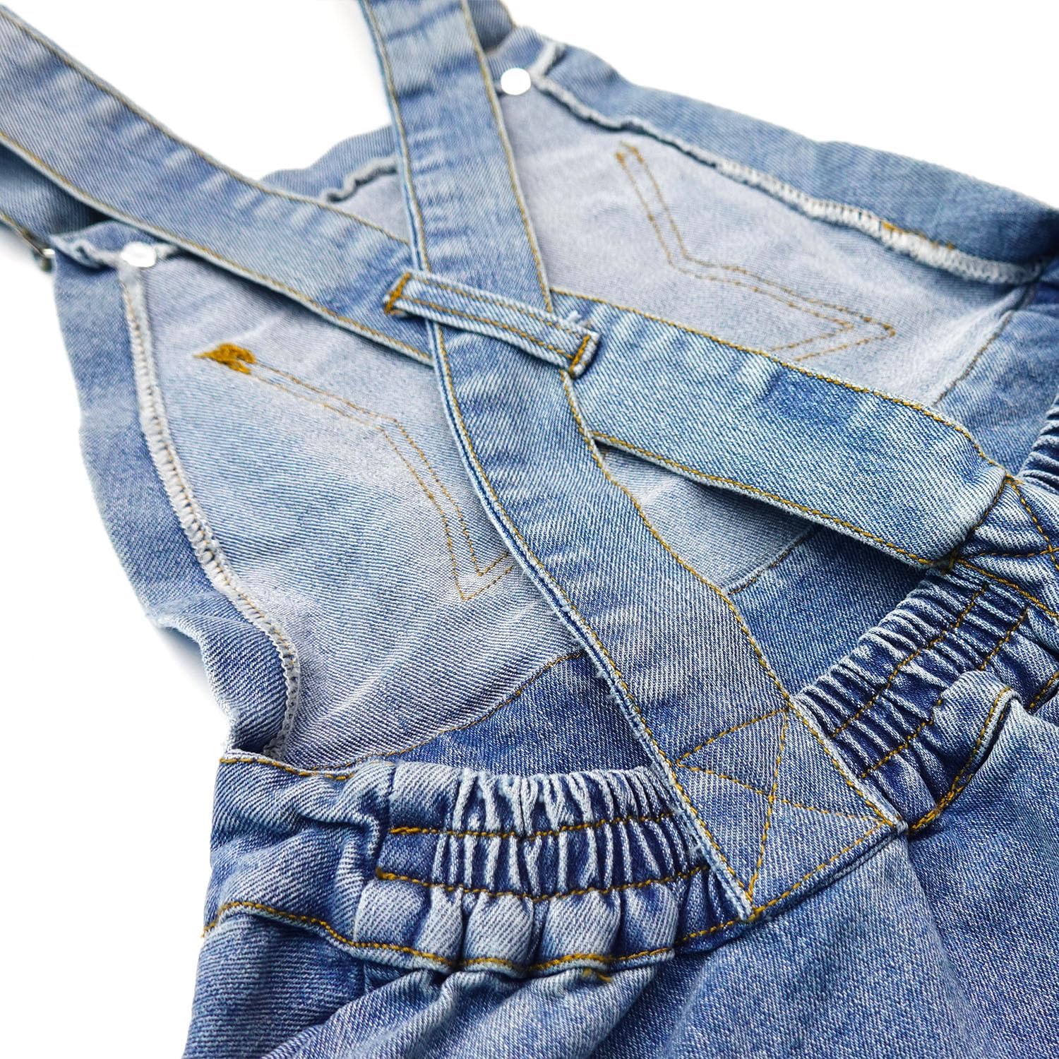 KIDSCOOL SPACE Girls Denim Skirts,Little Big Girls Soft Stretchy Jeans Overall Dress - Image 5