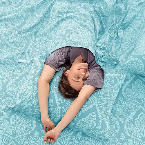 Miniatura 5 de LDC Lux Decor Collection - Juego de sábanas de 4piezas de microfibra cepillada alta ozyd, fundas, bolsillo de sábana de hasta 16pulgadas de