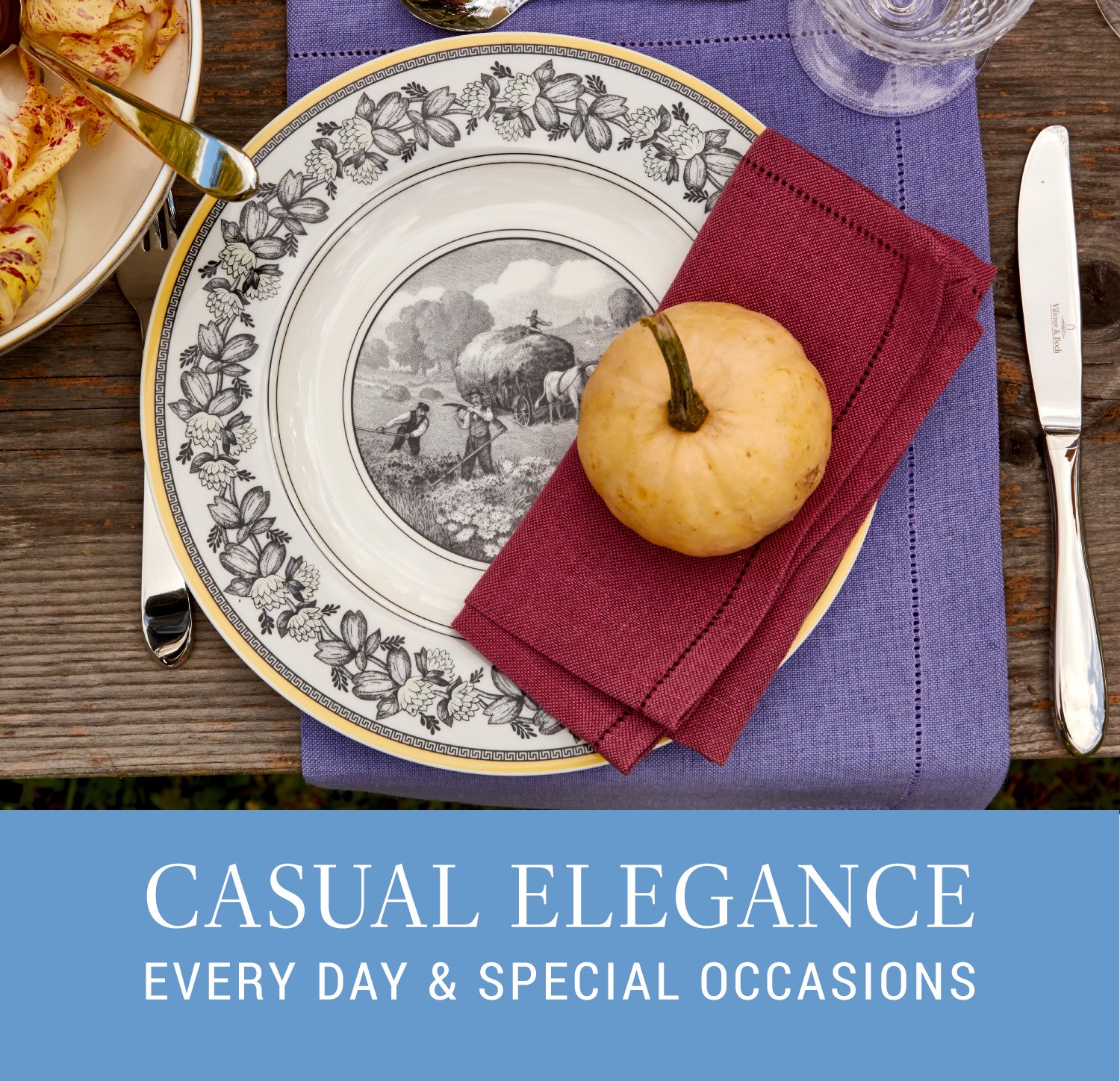 Villeroy & Boch Audun Ferme Dinner Plates, Set of 6 : Amazon