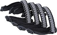 Vista 15 de BubbasGarageTv - Asas de agarre Paracord para Jeep Wrangler JL y Jeep Gladiator JT (negro)
