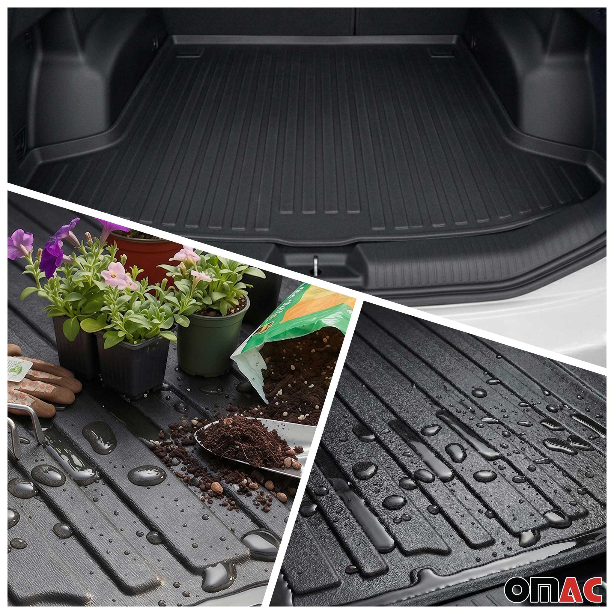 2021-2024 Dacia Duster II floor mats TPE black 3 pcs - OMAC DE