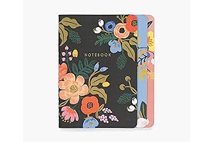 Lively Floral Stitched Notebook Set by Rifle Paper Co.