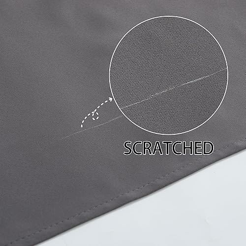 Miniatura 5 de KGORGE Cortinas opacas grises para dormitorio, 2 paneles, 42 x 63 pulgadas, ojales en la parte superior, minimalismo con aislamiento térmico,