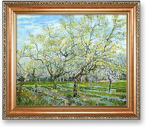 Miniatura 695 de A&T ARTWORK The Starry Night de Vincent Van Gogh. Tamaño del marco: 36 x 30 pulgadas, tamaño de la imagen: 30 x 24 pulgadas, reproducciones clásicas