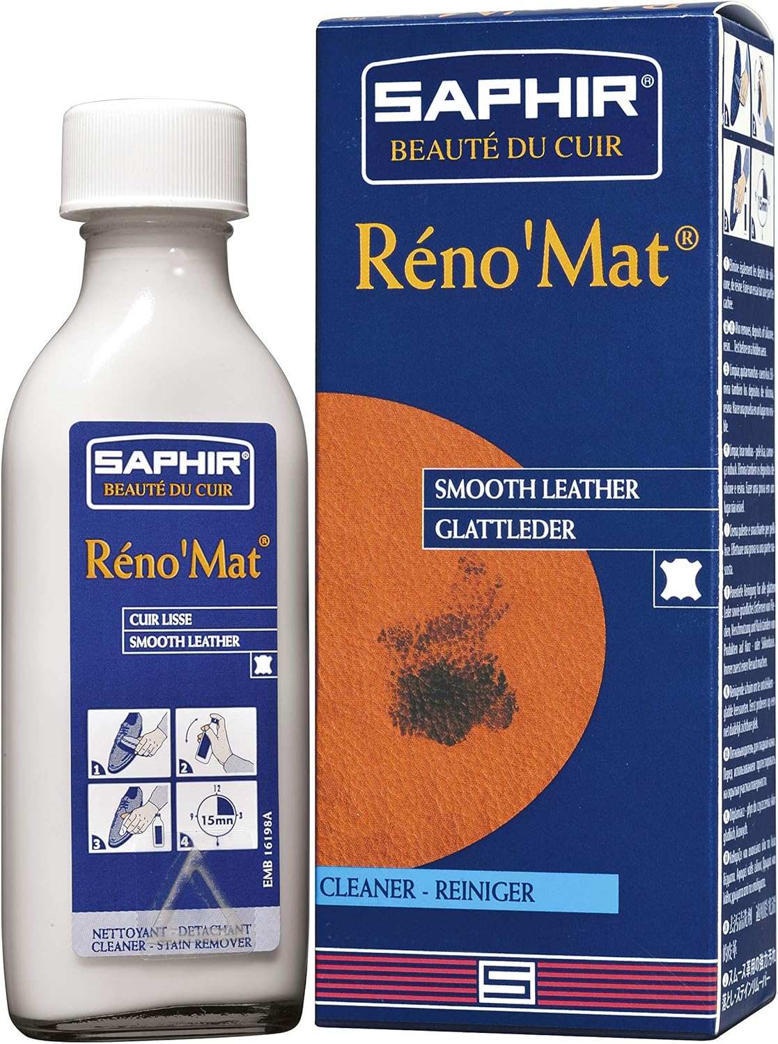 Saphir Reno`Mat, Reiniger für Glattleder : Amazon.de: Auto & Motorrad
