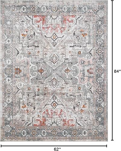 Miniatura 2 de Hauteloom Bolinas - Alfombra tradicional oriental para sala de estar, estilo bohemio vintage, estilo boho, alfombra contemporánea abstracta estilo