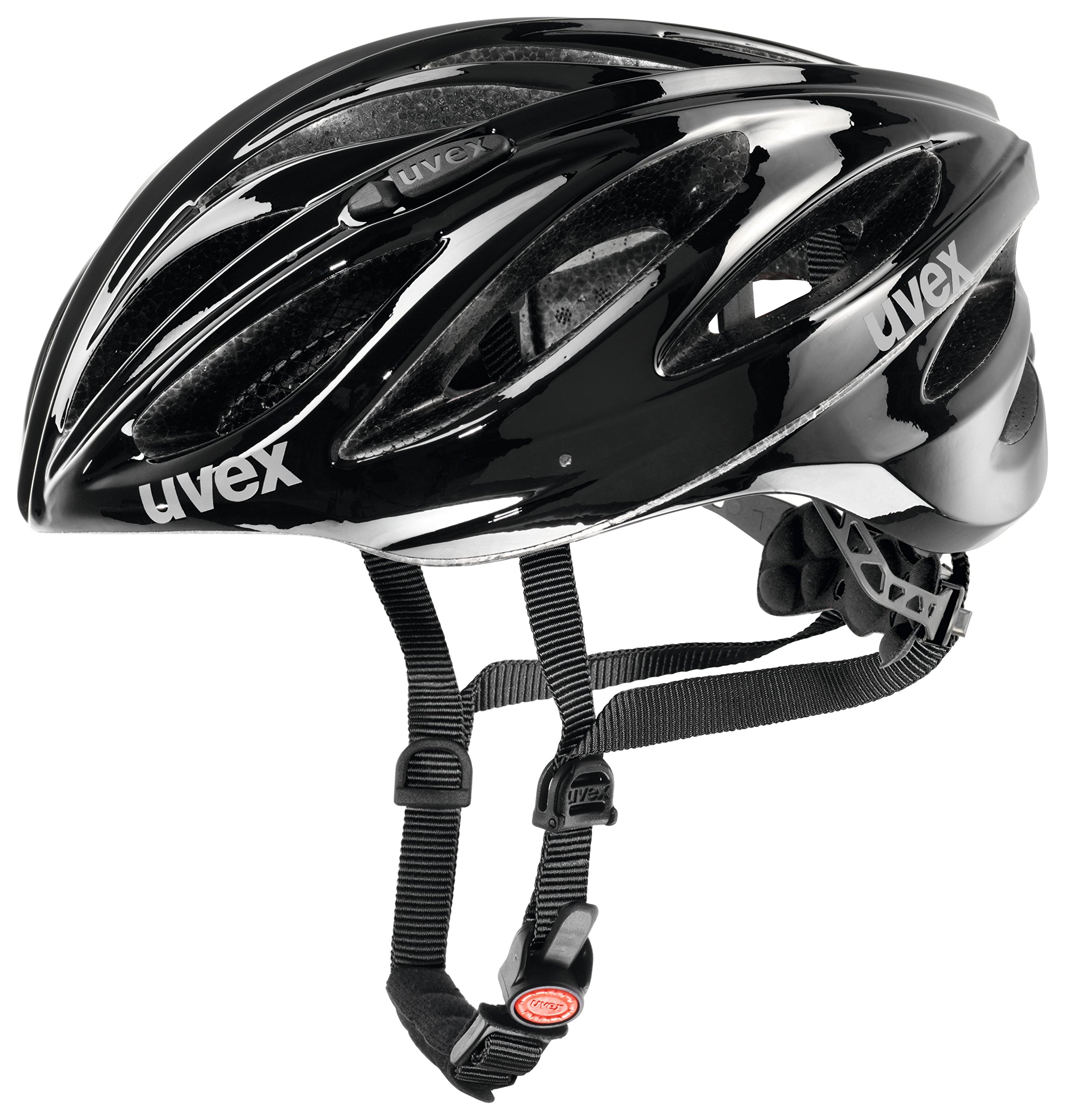 uvex boss race - bezpieczny kask wyczynowy unisex - indywidualna regulacja wielkości - udoskonalona wentylacja - black - 52-56 cm | Indywidualne dopasowanie rozmiaru – nadające się do prania wnętrze