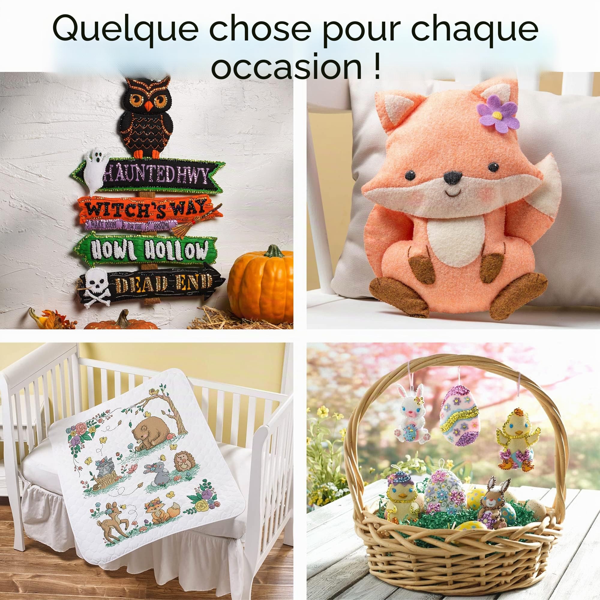 Bucilla Biscuits et Bonbons Guirlande Feutrine Appliques Kit-15 X 15"