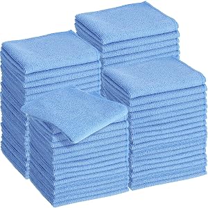 Meanplan 36 Pack 16 x 16 Microfiber Cleaning Cloths Reusable Wash Rags Microfiber Towels Softer Highly Absorbent Multifunctional