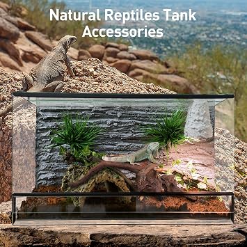 WDEFUN Natural Driftwood for Aquarium Decor, 10-Piece 2''-5'' Small Driftwood for Decorations on Fish Tank, Reptiles Bearded Dragon Accessories or Air Plants