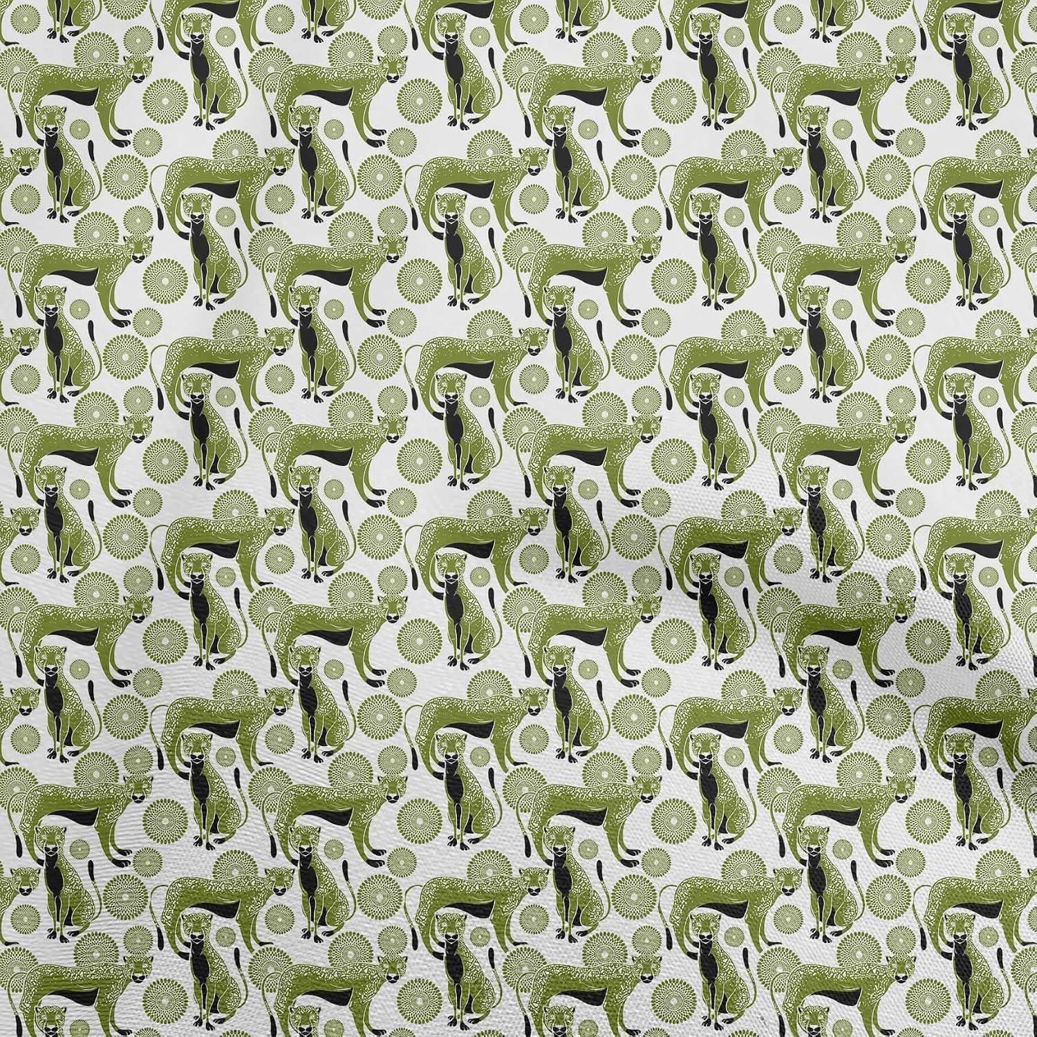 oneOone Cotton Flex Purple Fabric Kids Animal Sewing Fabric by The Yard Printed DIY Clothing Sewing Supplies 40 Inch Wide