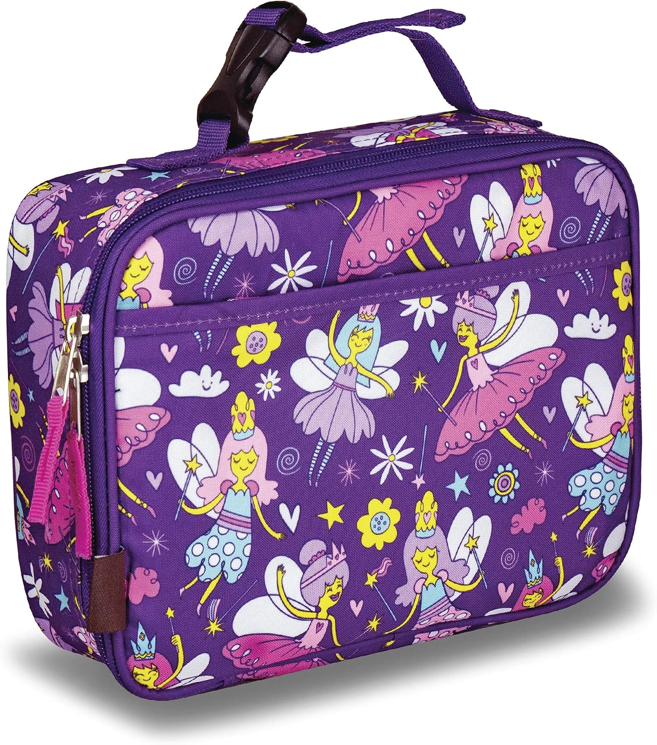 Lone Cone Kids' Insulated Lunch Box - Fun Patterns for Boys and Girls, I'm Fairy Hungry, X-Large