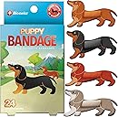 BioSwiss Bandages, Weiner Dog Shaped Self Adhesive Bandage Set, Latex Free, Sterile Wound Care, 24 Count