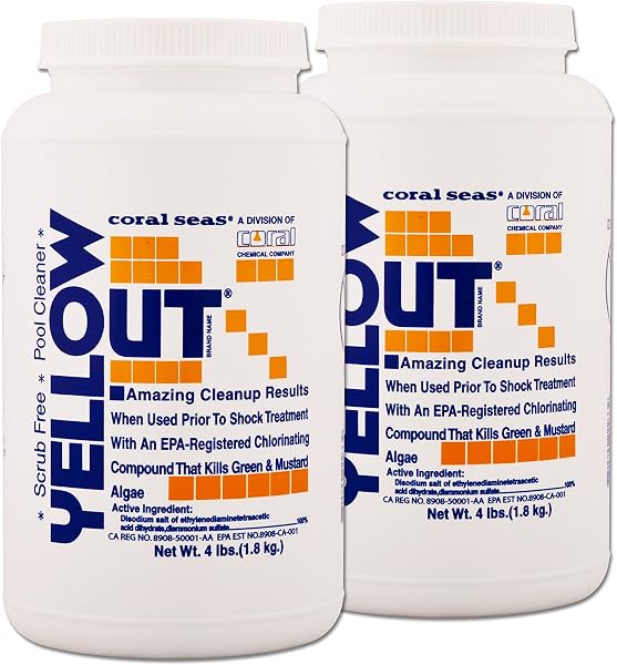 Yellow Out Swimming Pool Chlorine Shock Enhancer 8 lbs