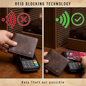 Trusador Savona Classic Erkek Deri Cüzdan RFID Cüzdanlı Erkek Hediye Kutusu, Kahverengi, Klasik