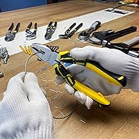 Vista 7 de BOOSDEN Alicates Linesman, Alicates de Lineman de alto apalancamiento de 6 pulgadas, alicates combinados, alicates eléctricos, alicates de corte