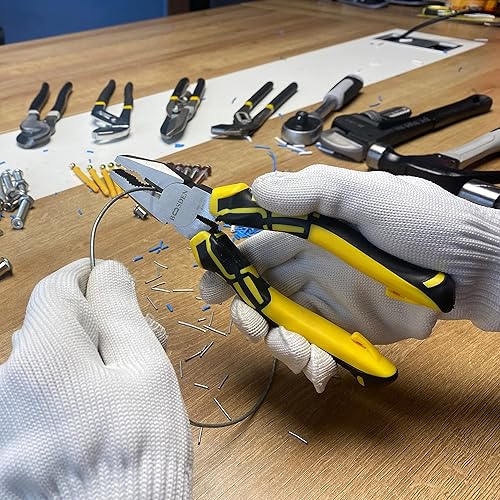 Miniatura 7 de BOOSDEN Alicates Linesman, Alicates de Lineman de alto apalancamiento de 6 pulgadas, alicates combinados, alicates eléctricos, alicates de corte