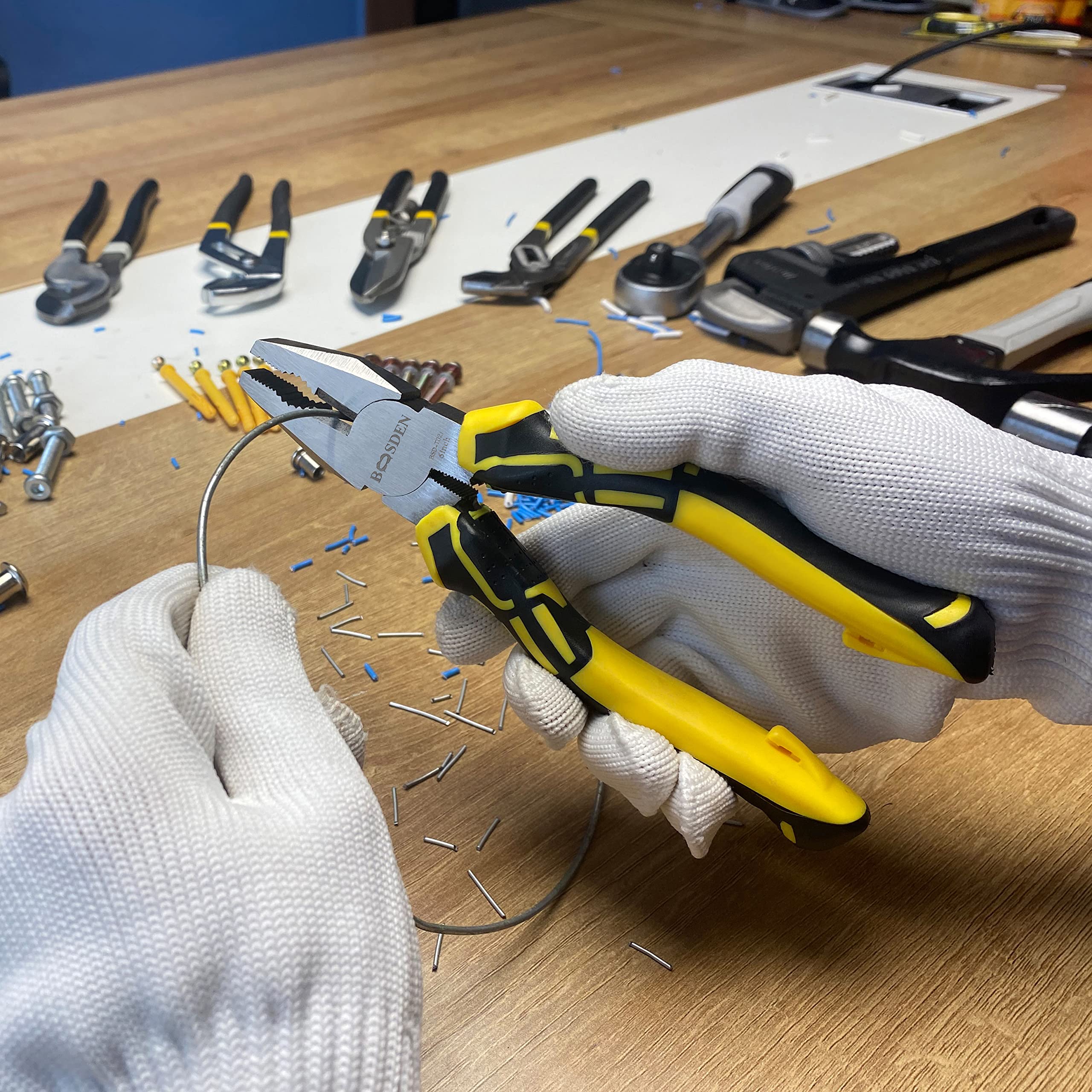 BOOSDENSzczypce do kabli, 6 cali, kombinerki, szczypce elektryczne z bocznym cięciem
