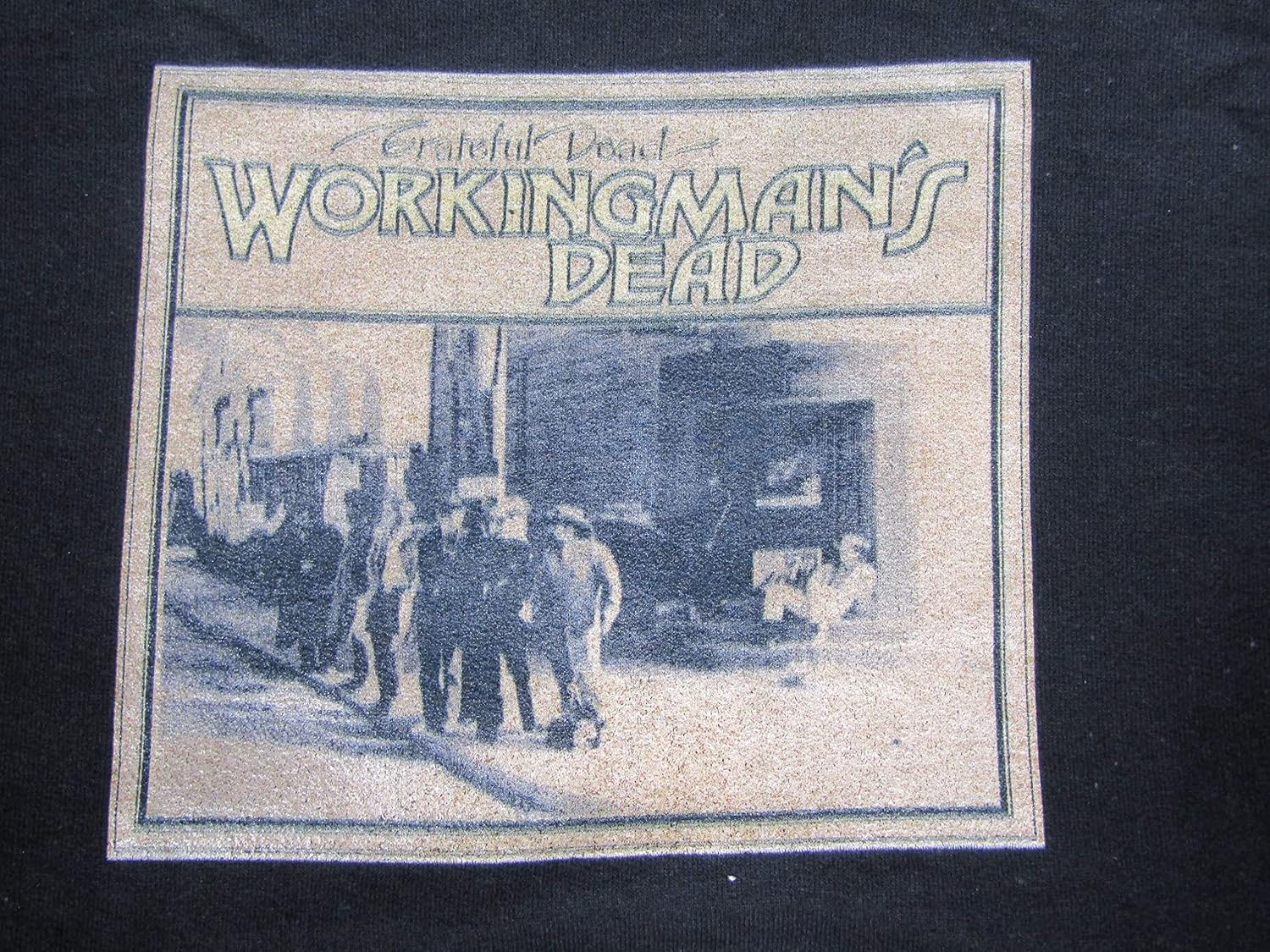 Bioworld Grateful Dead Workingman's Dead Album Cover Art Boy's Black Sweatshirt