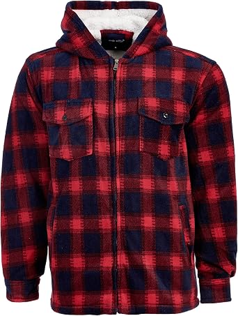 RG Clothing Mens Padded Shirt Hooded 