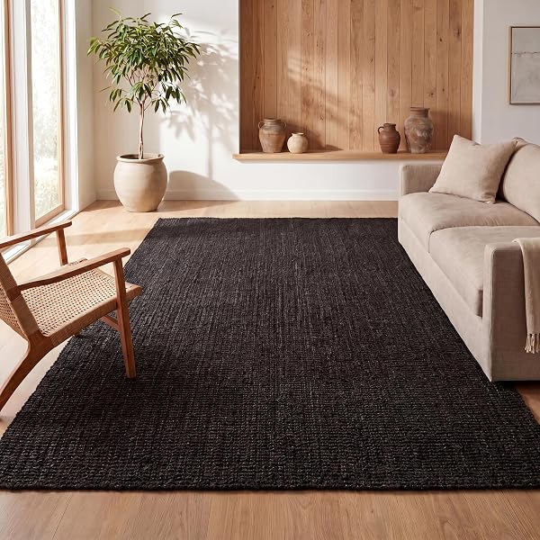 JONATHAN Y Pata Hand Woven Chunky Jute Indoor Area -Rug