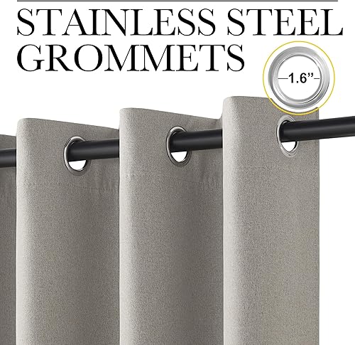 Vista 456 de NICETOWN - Cortina divisora que reduce el ruido para loft, habitación, sótano, hospital, clínica, laboratorio, cubículo, pantalla de privacidad