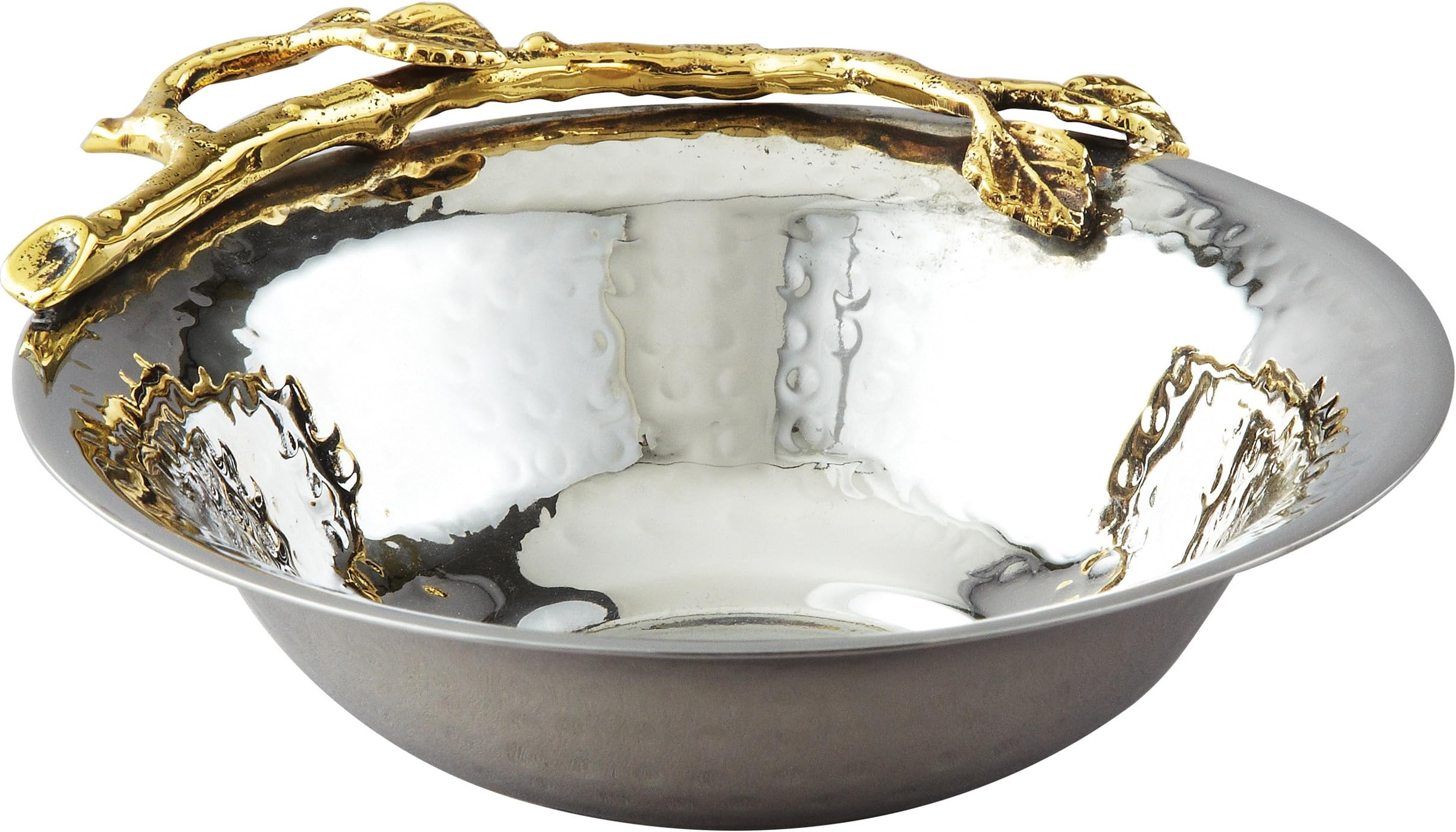 Elegance Golden Vine Hammered Bowl