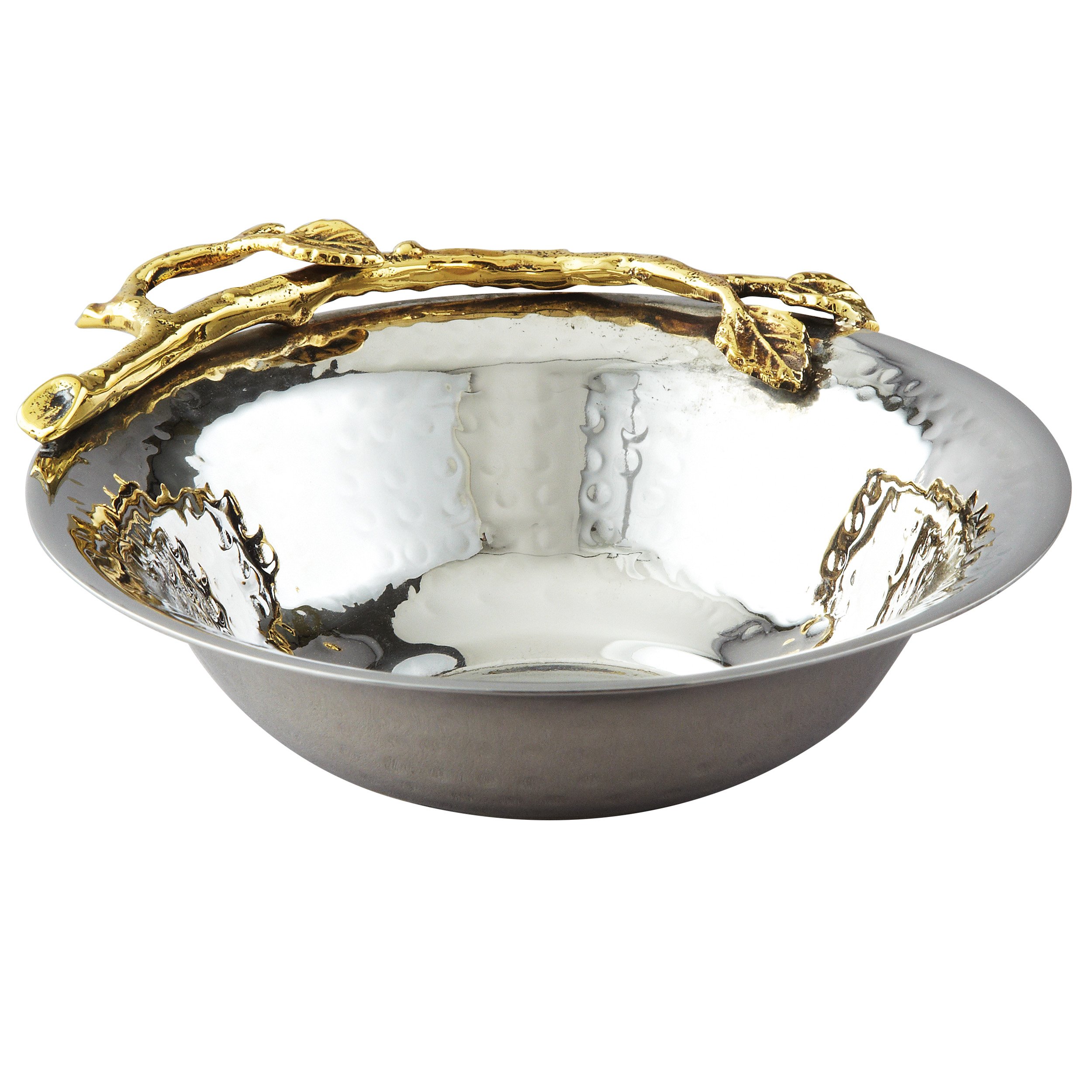 Elegance Golden Vine Hammered Bowl