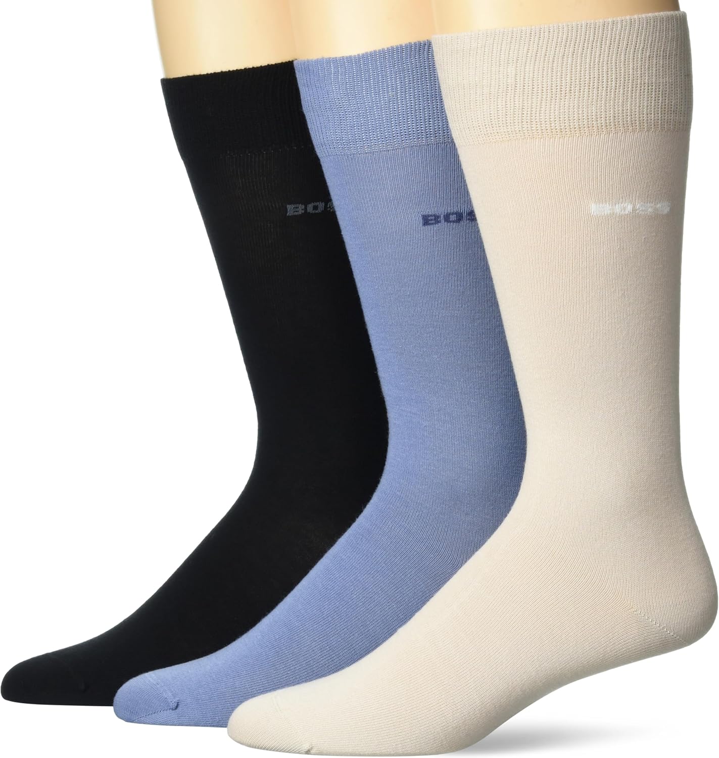 BOSS Men's 5-pack Solid Cotton Socks